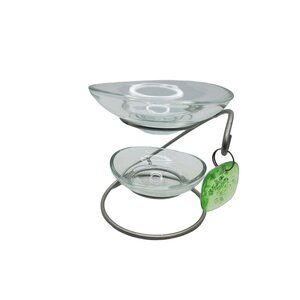 vintage partlite well being aroma melts warmer tealight candle holder w/box